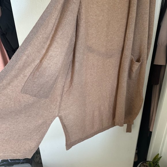 charter club heather camel cashmere cardigan FINAL PRICE NO OFFER CONSIDERED - Picture 6 of 10